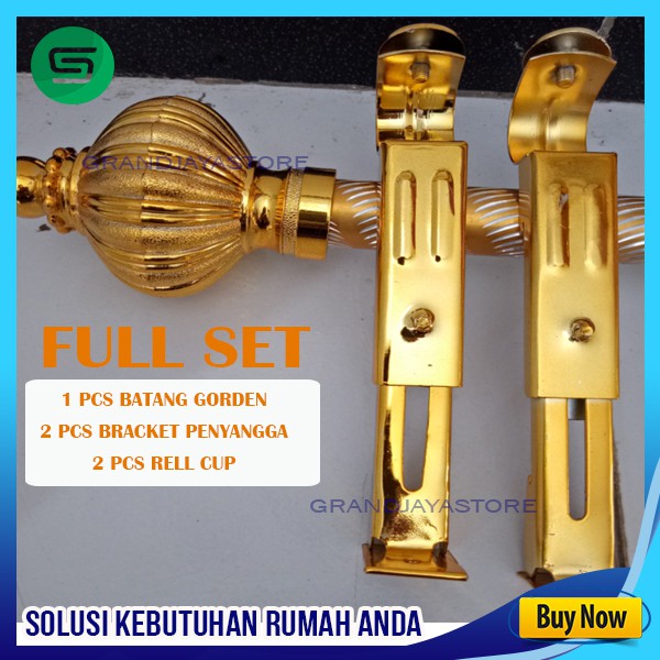 BESI GORDEN [0.5 - 1 meter]/BATANG GORDYN/ROLLET HORDENG/TIANG ASAFA GORDEN JENDELA