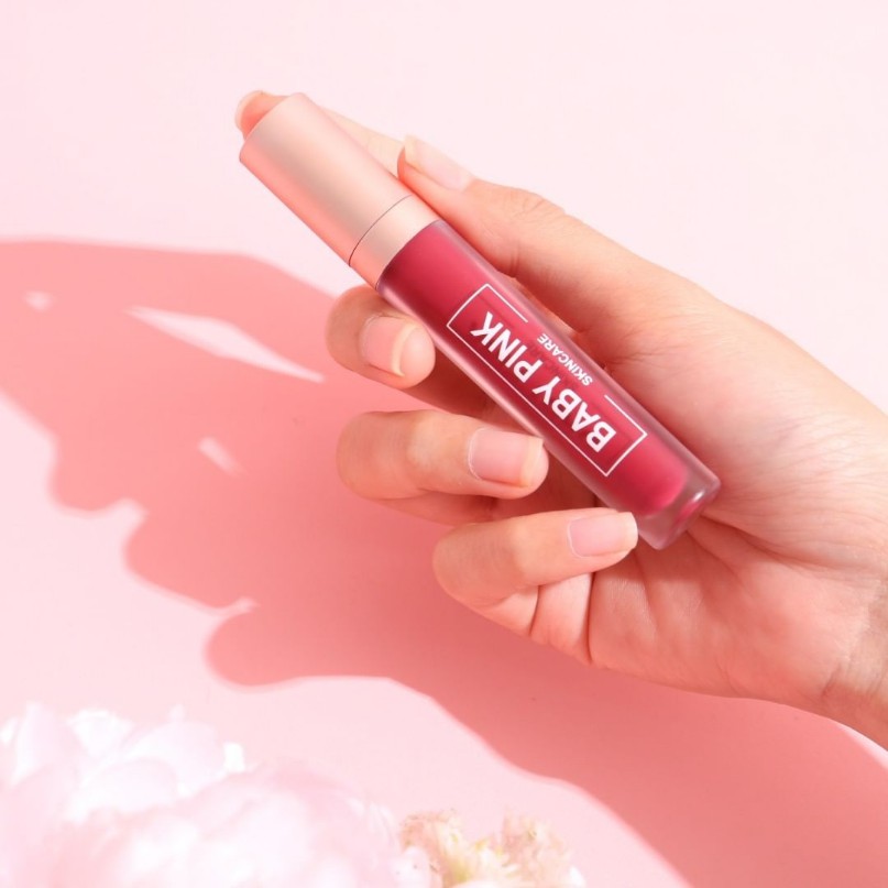 Baby Lip Wine Shoot Lipstik Baby Pink Skincare Aman Original Resmi BPOM