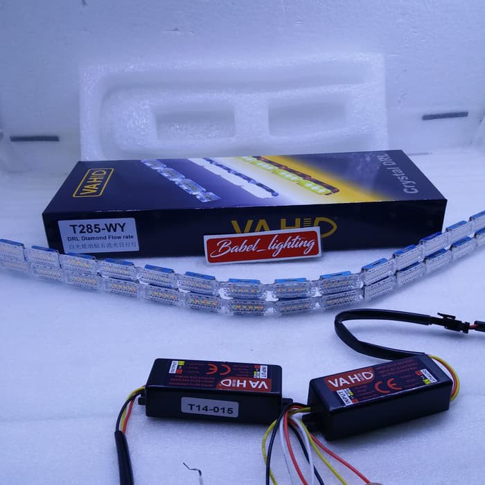 LED DRL CRYSTAL VAHID T285 WELCOME RUNNING 19titik 60cm