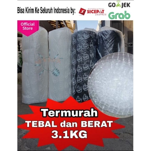 

Buble Wrap / Bubble Wrap Roll 125 cm x 50 m 3.1 Kg LENTUR dan TEBAL / buble wrap bungkus 125cm x 50m