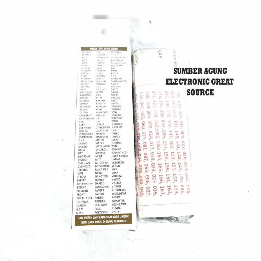 Remot DVD Multisonic DiViDi 63H untuk Cina Polytron Samsung LG Bisa Universal