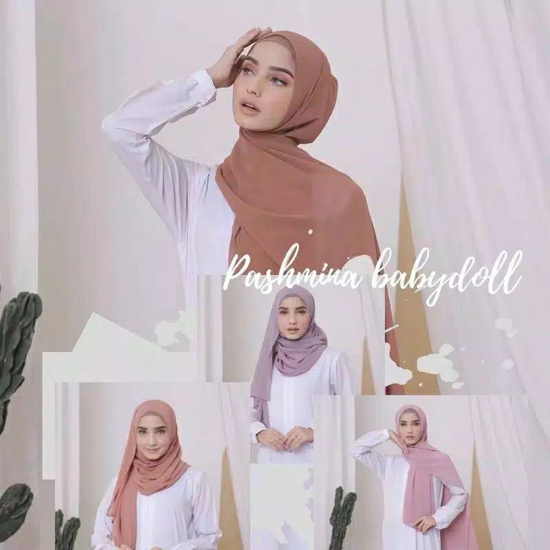 PASHMINA INNER 3IN1 /Jilbab dewasa / jilbab instan / allsize / DEWASA INNER + PASHMINA