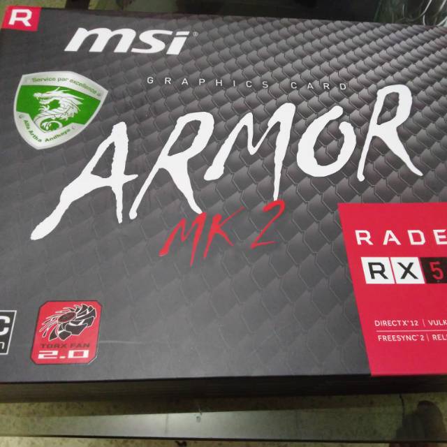 Vga msi rx 580 8gb armor mk2 oc edition bekas pemakaian pribadi