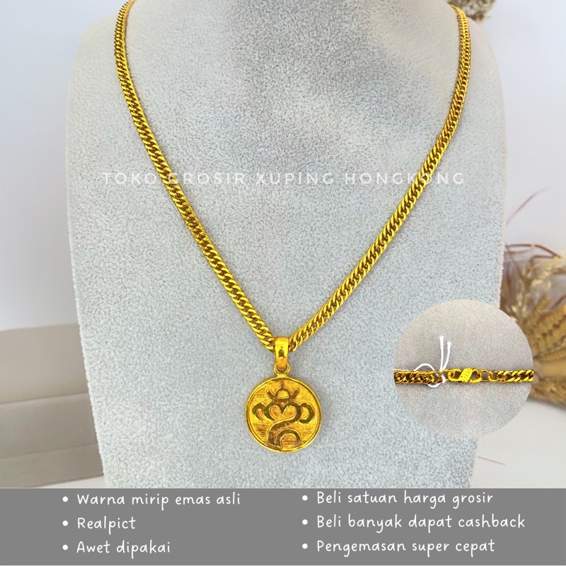 Kalung Rantai Kecil & Liontin Bali | Bahan Original Titanium I Kalung & Liontin Mewah