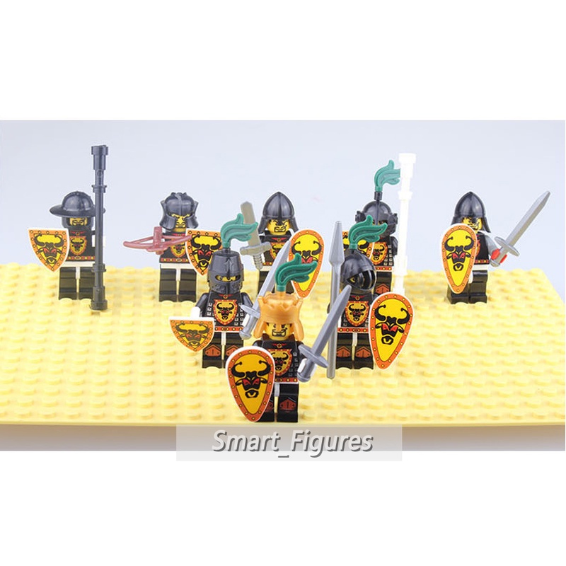 Ax9807 Mainan Balok Bangunsusun Model Lego Bentuk Bull King Knights Untuk Hadiah Anak