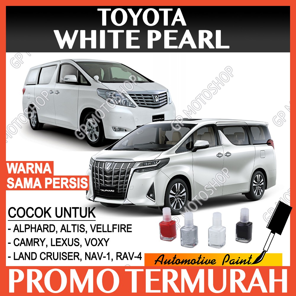 TOYOTA WHITE PEARL CAT OLES PENGHILANG BARET MOBIL LECET PUTIH METALIK ALPHARD CAMRY ALTIS VELLFIRE