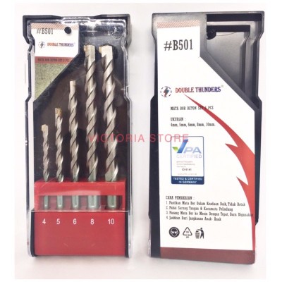 Mata Bor Beton Set 5pcs Uk 4-10mm