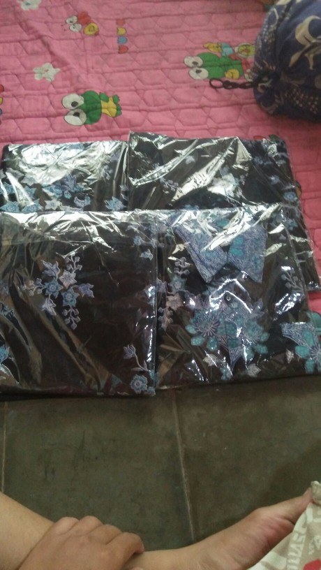 Seragam Batik Pekalongan Couple Batik Tunik Kemeja Lengan Panjang Seragam Batik Katun Atasan Batik