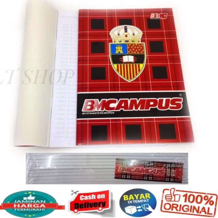 

[PROMO TFK70] 1 PACK ISI 10 PCS BUKU TULIS BM CAMPUS 36 LEMBAR UKURAN BOXY Laris