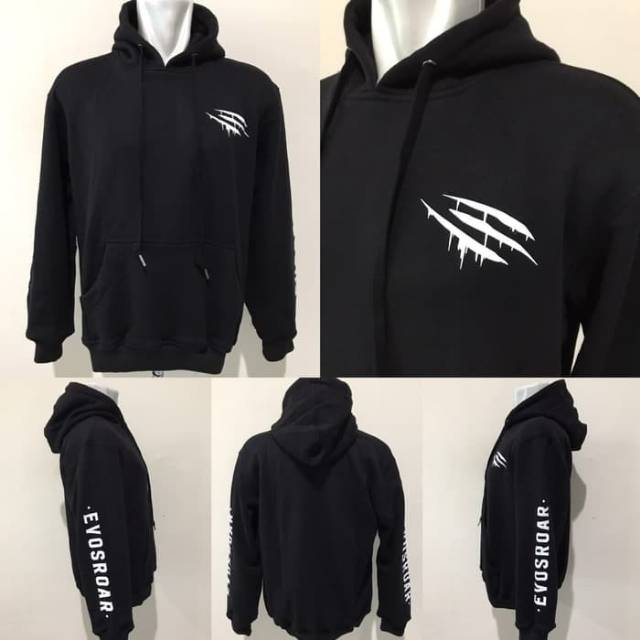 Jaket Game Mobile Lagends Evos Esports Claw Jaket Swater Hoodie Sablon Evos Esport Hoodie evos unlea