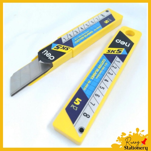 

DELI Isi Cutter Besar W40650 cutter blade refill 1tube isi 5 pc