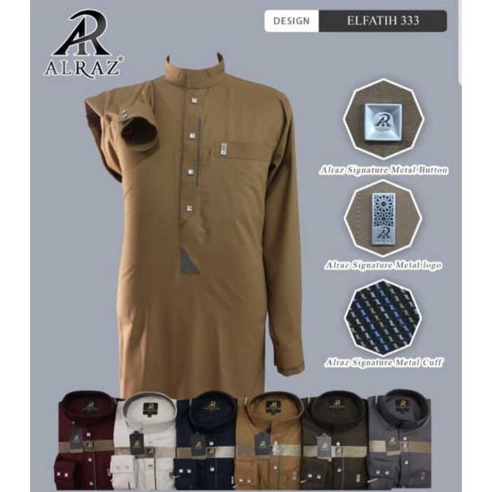 Jubah Al Raz Kode : Thobe 333 ELFATIH Jubah Al Raz Jubah Premium Wear Al Raz Jubah Pria Premium Juba
