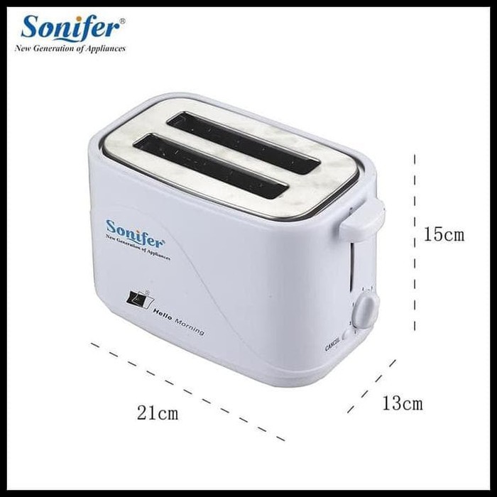 Sonifer TOASTER PEMANGGANG ROTI POP UP 2 Slot Lubang