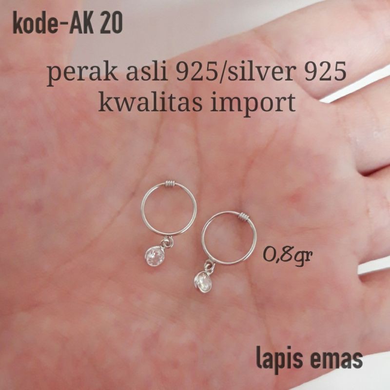 ANTING/ANTING KENIP/ANTING ANAK/ANTING BAYI/ANTING BABY/ANTING PERAK ASLI/ANTING MURAH