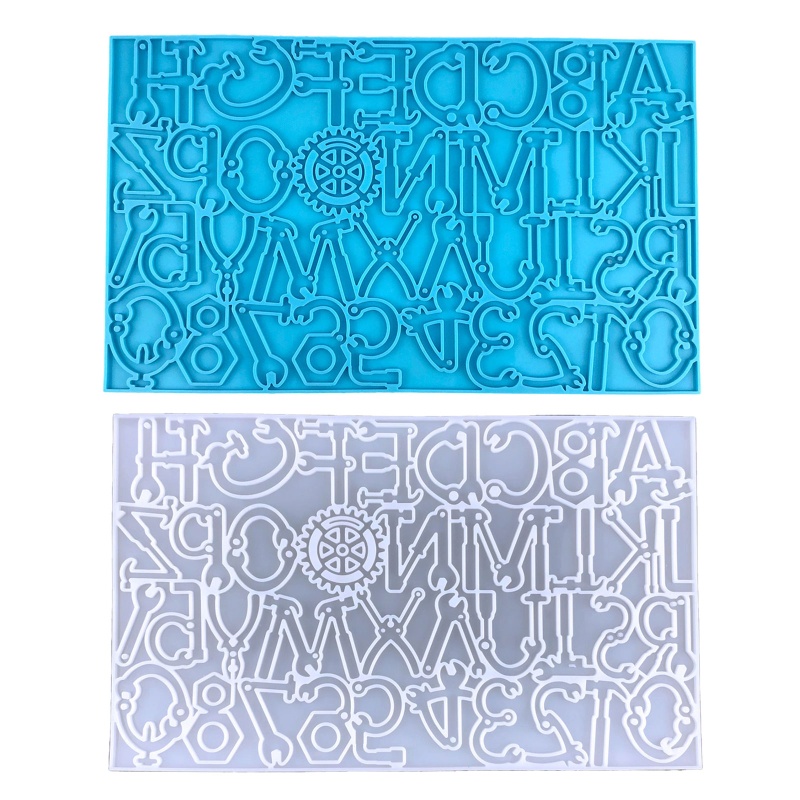 Siy Cetakan Resin Epoksi Bentuk Huruf Dengan Lubang Gantungan Kunci