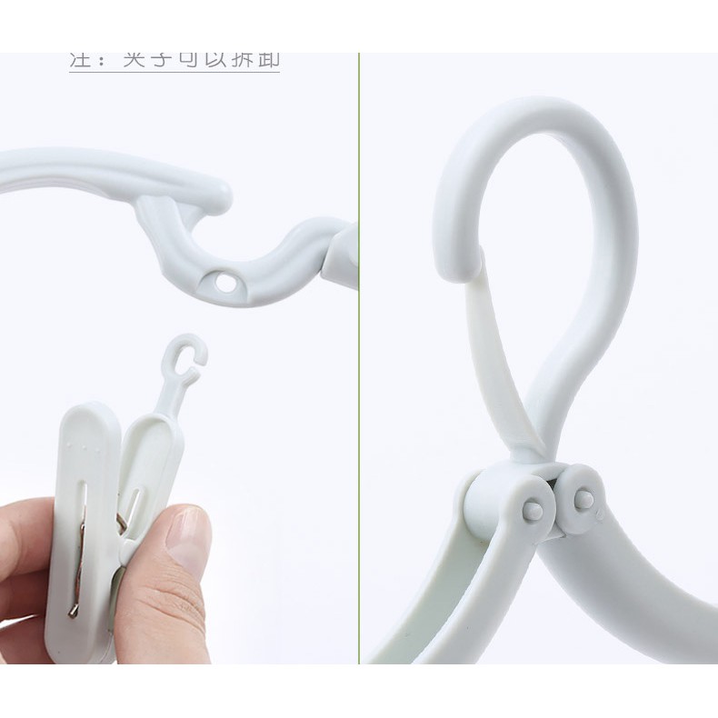 Gantungan lipat Doff Jemuran baju Lipat Hanger Portable Import U76