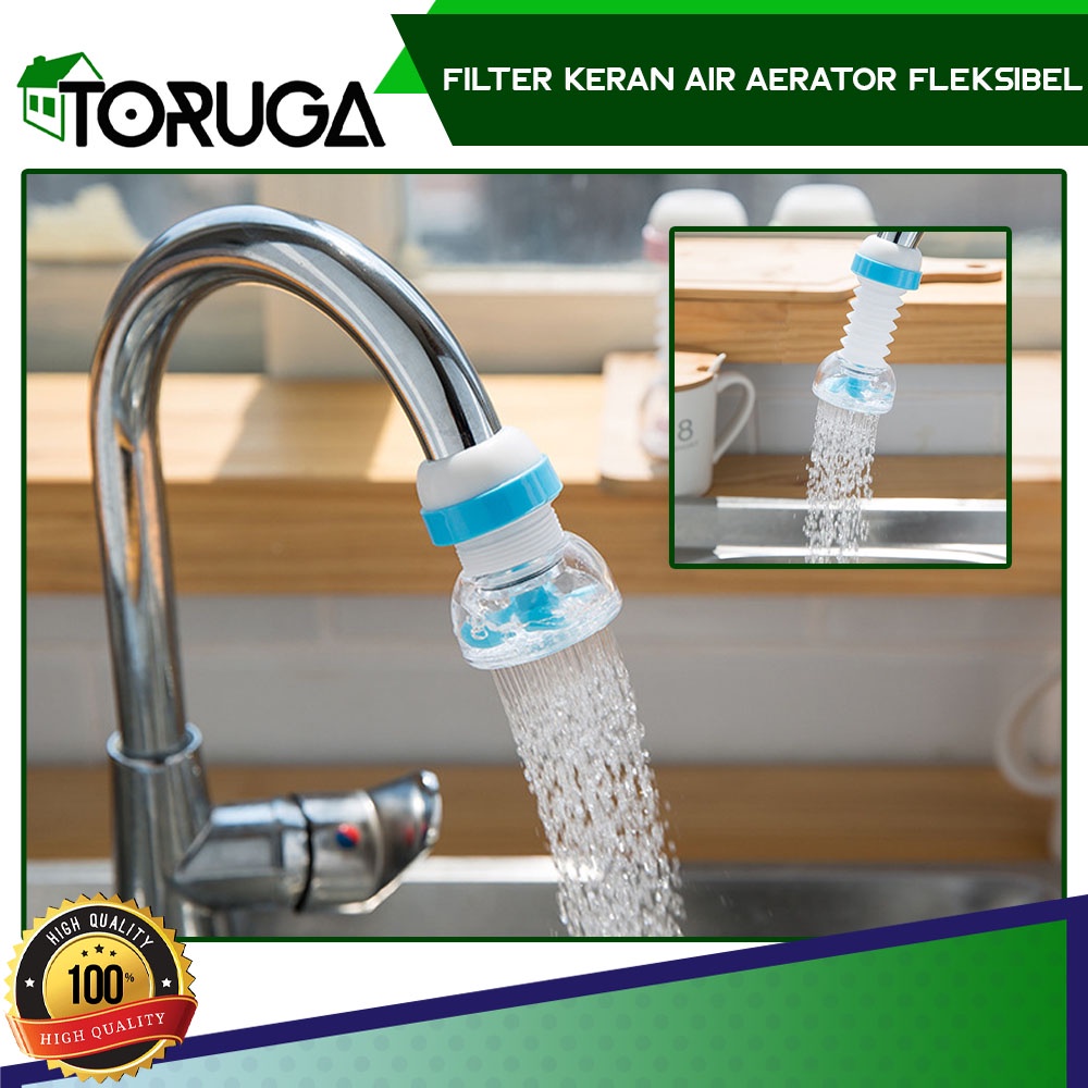 Keran Aerator Saringan Air Filter Sambungan Pipa Air Wastafel Mini Menyebar Efektif Praktis