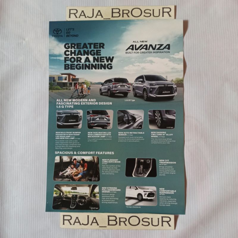 Poster brosur flyer Toyota All New Avanza 2021