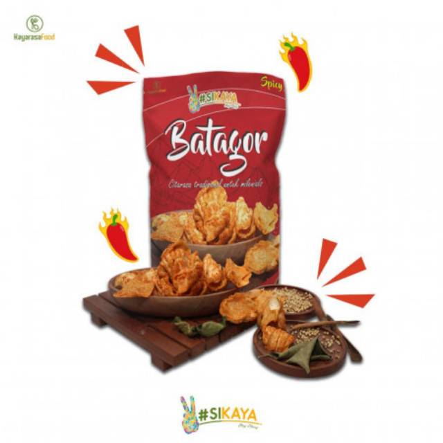 

BATAGOR CHIPS SPICY / BATAGOR KERING SIKAYA PEDAS GURIH 115 GRAM