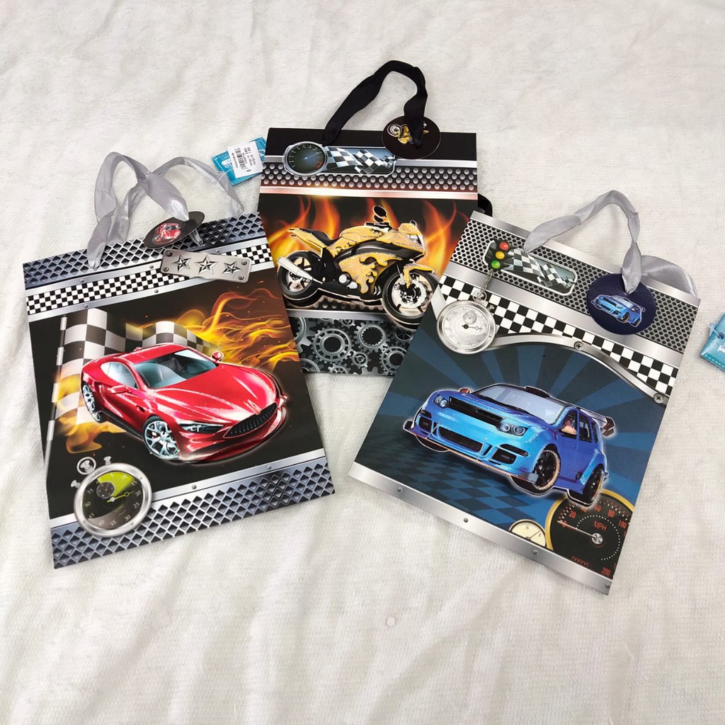 

TAS KADO / KERTAS KADO /PAPER BAG / PAPER BAG MOTIF MOBIL 3D
