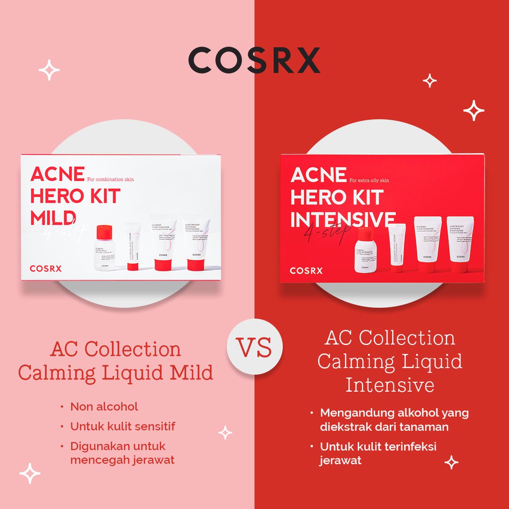 ⭐ BAGUS ⭐ COSRX ACNE AC Collection Soothing Moist Calming Mild Calming Intensive Spot Cream