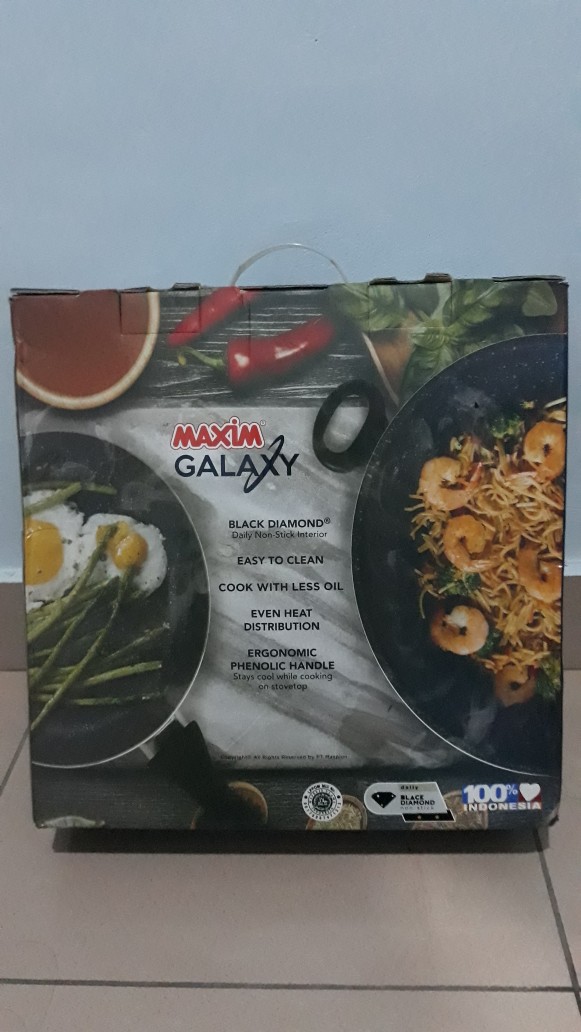Maxim Gal2set Galaxy 30 Cm Wok 22 Cm Fry Pan