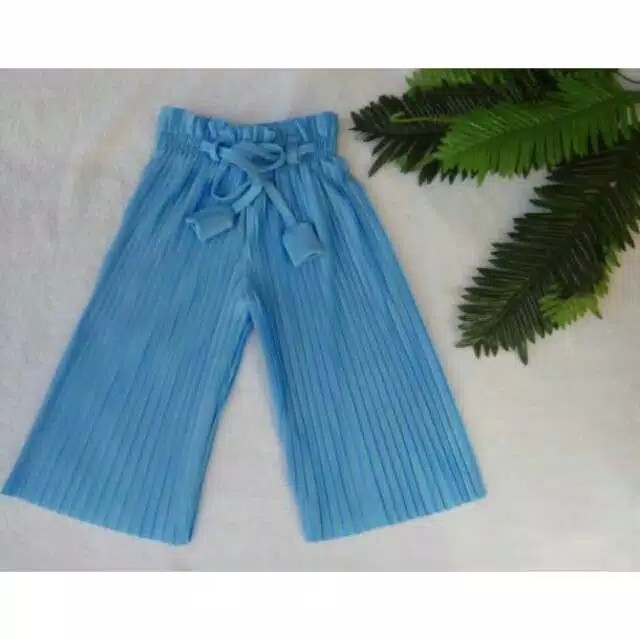  CELANA  KULOT  PLISKET  IMPORT ANAK  PEREMPUAN 2 7 TAHUN 