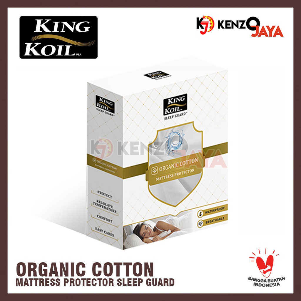 Matras Protector KING KOIL Sleep Guard Organic Cotton