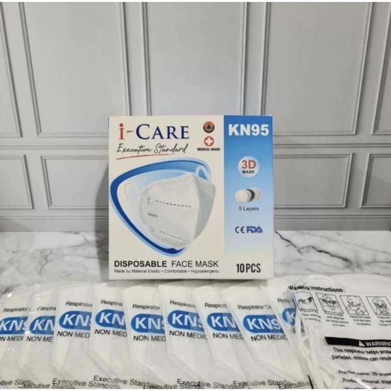 Masker 5ply KN95 I-Care Personal Pack Medical Grade (ada pilihan warna)