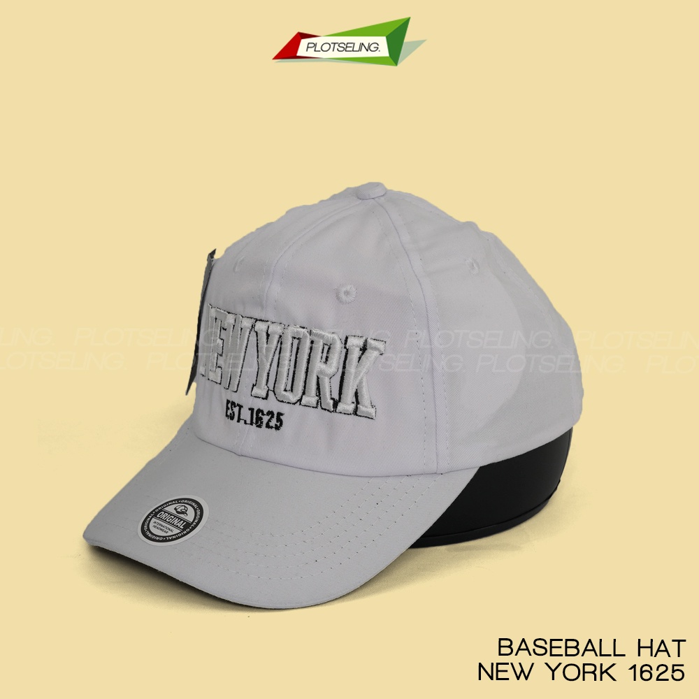 Topi Baseball NEW YORK EST. 1625 Pria Wanita Distro New York Est 1625 Classic Cap Casual Sport Abu Merah Hitam Putih Unisex