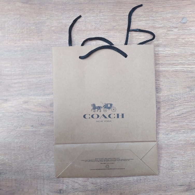 Asesoris Name Tag Coach Paper Bag, Dustbag