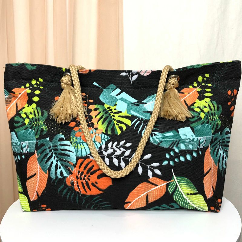 Terlaris Totebag Kanvas Tali sumbu Motif Tas Wanita Tas Tali sumbu Keren