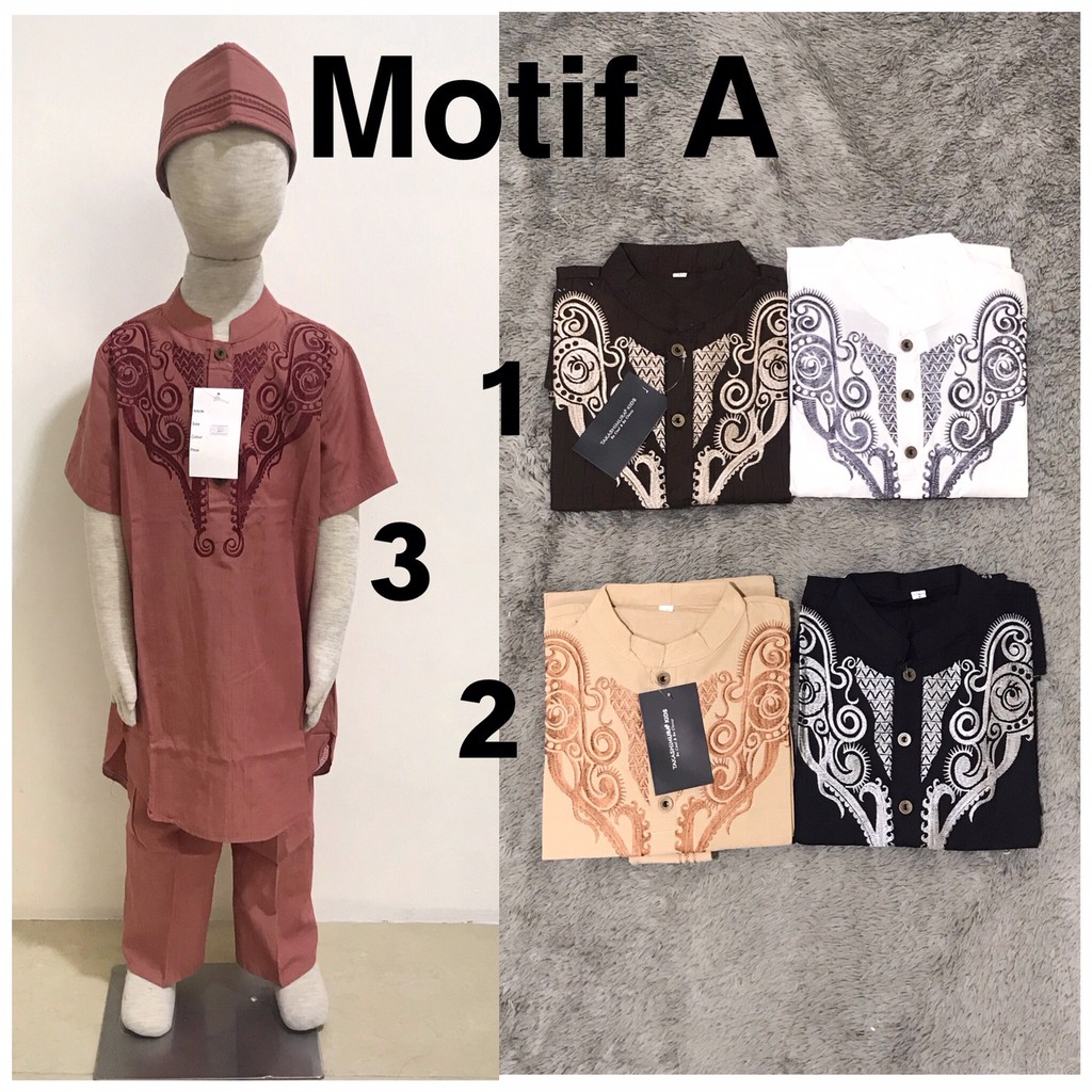 Baju Koko Anak Pakistan / Baju Muslim Anak Panjang 1-5 tahun