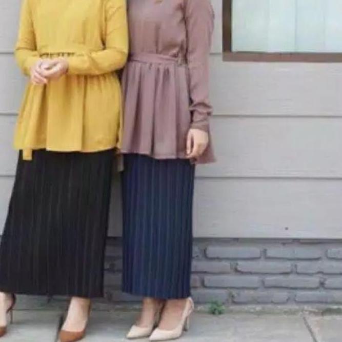 ❉ Rok Plisket Span Lurus Centi Premium Murah ✥