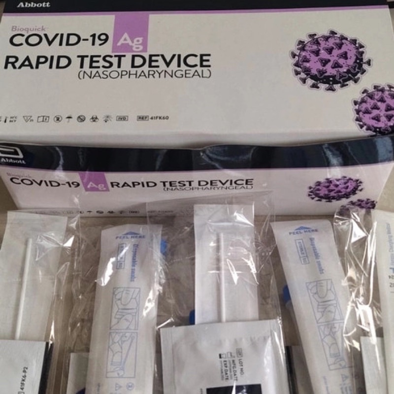 Antigen Abbot BioQuick Nasofaring Swab Test Eceran
