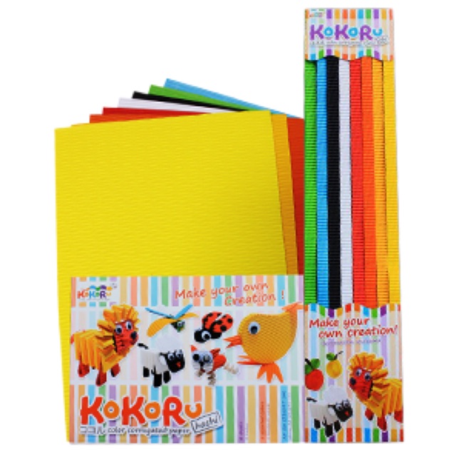 

Corrugated Paper / Kertas Bergelombang KOKORU HACHI ukuran A4