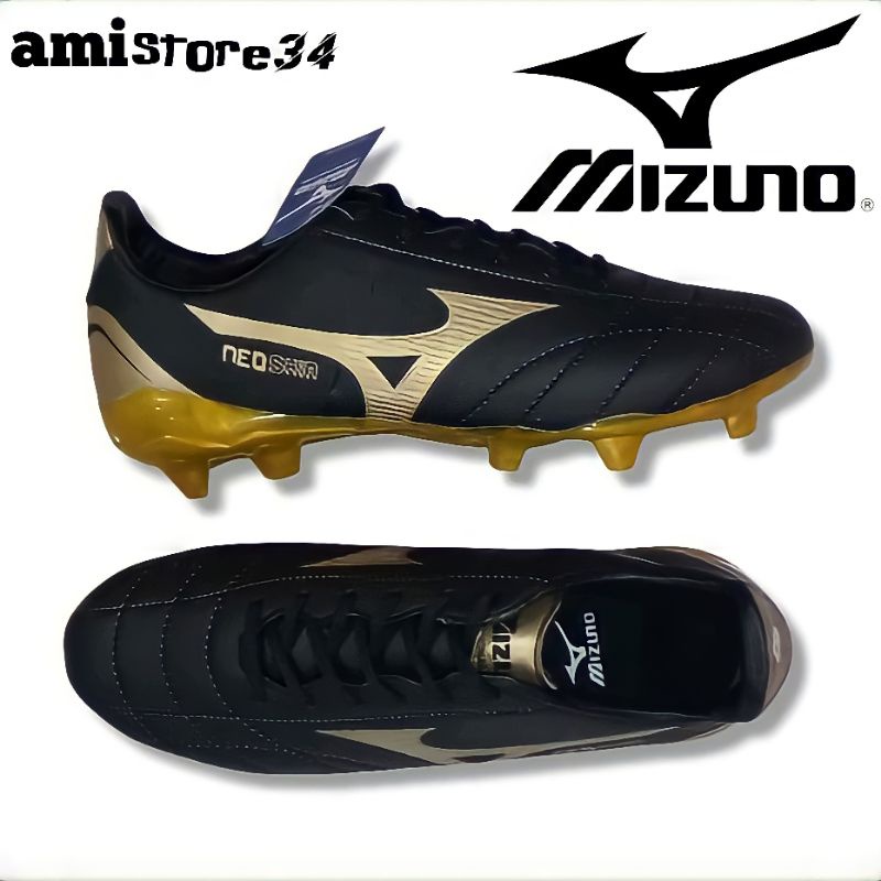 Sepatu Bola Mizuno Neo Shin Sepatu Sepak Bola Olahraga Outdoor Kualitas original