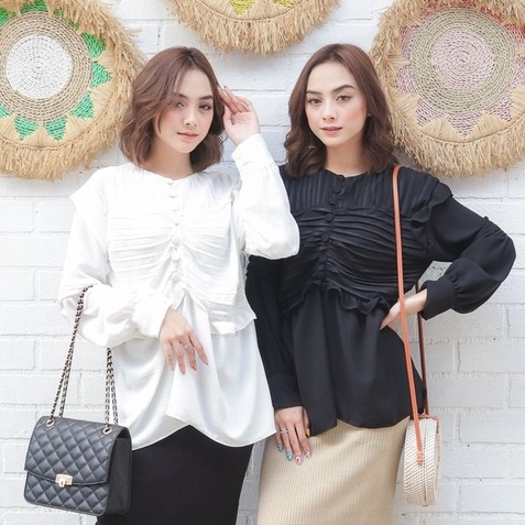 Jade Blouse - Blouse Wanita Polos