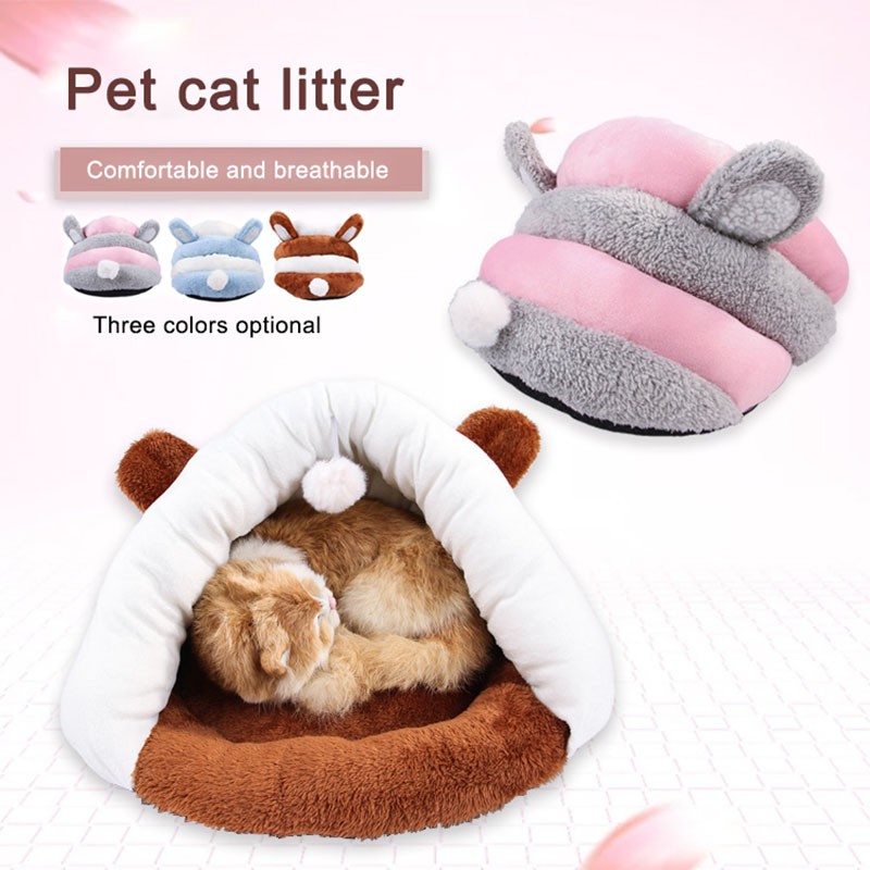 1 Pc Tempat Tidur  Anjing Kucing Model Gua Sandal  Selop 