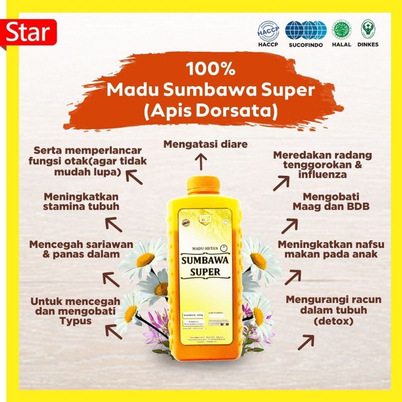 

Madu Sumbawa Super / Lebah Apis Dorsata -Garansi Murni & Asli 100%-Wild Bee