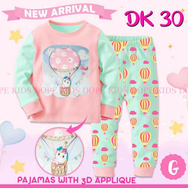 Pajamas baju tidur anak Dope Kids DK 30