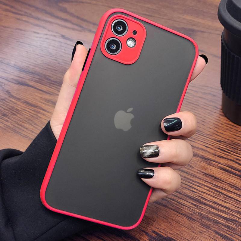 Case Bumper Silikon Matte Transparan Shockproof Cover iPhone SE 2022 2020 6 6S 7 8 Plus 13 12 Mini