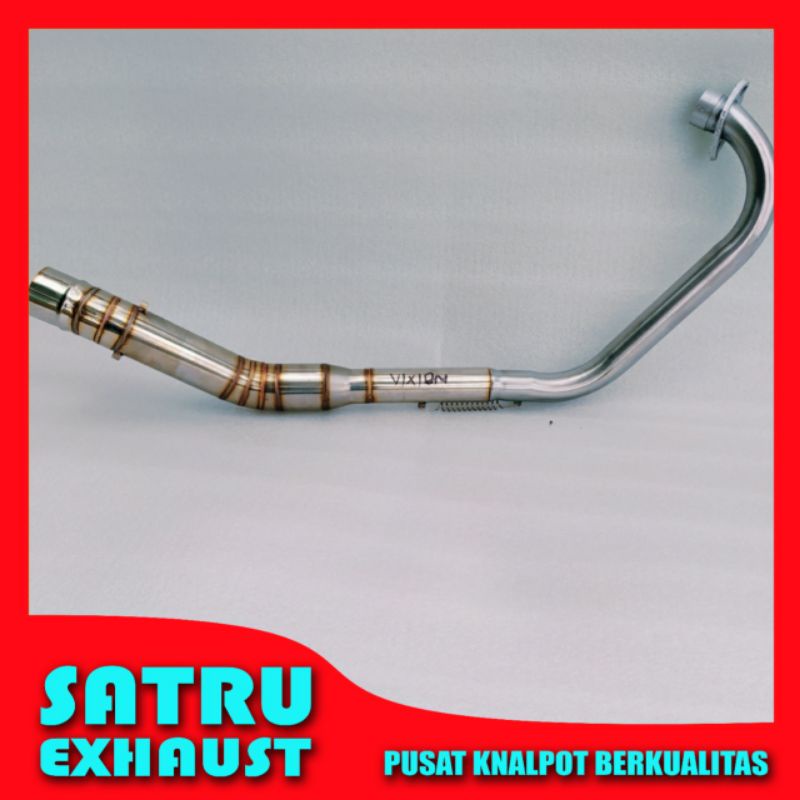 Leher pipa knalpot Vixion old new advance full stainless