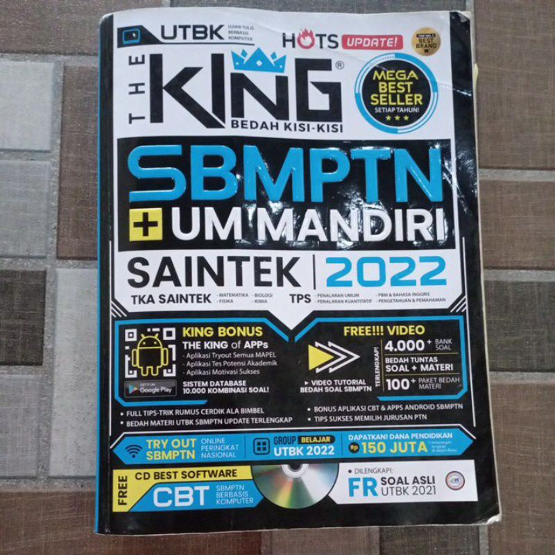 BUKU THE KING SBMPTN SAINTEK 2022 PRELOVED