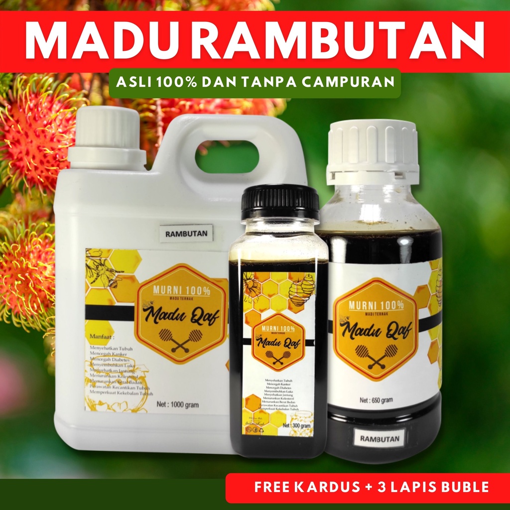 

[Madu Qaf] Madu Murni Asli Nektar Bunga Rambutan / Madu Qaf