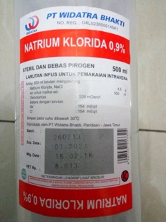  Cairan  infus NACL  0 9 500ML cairan  cuci luka nacl  0 9 