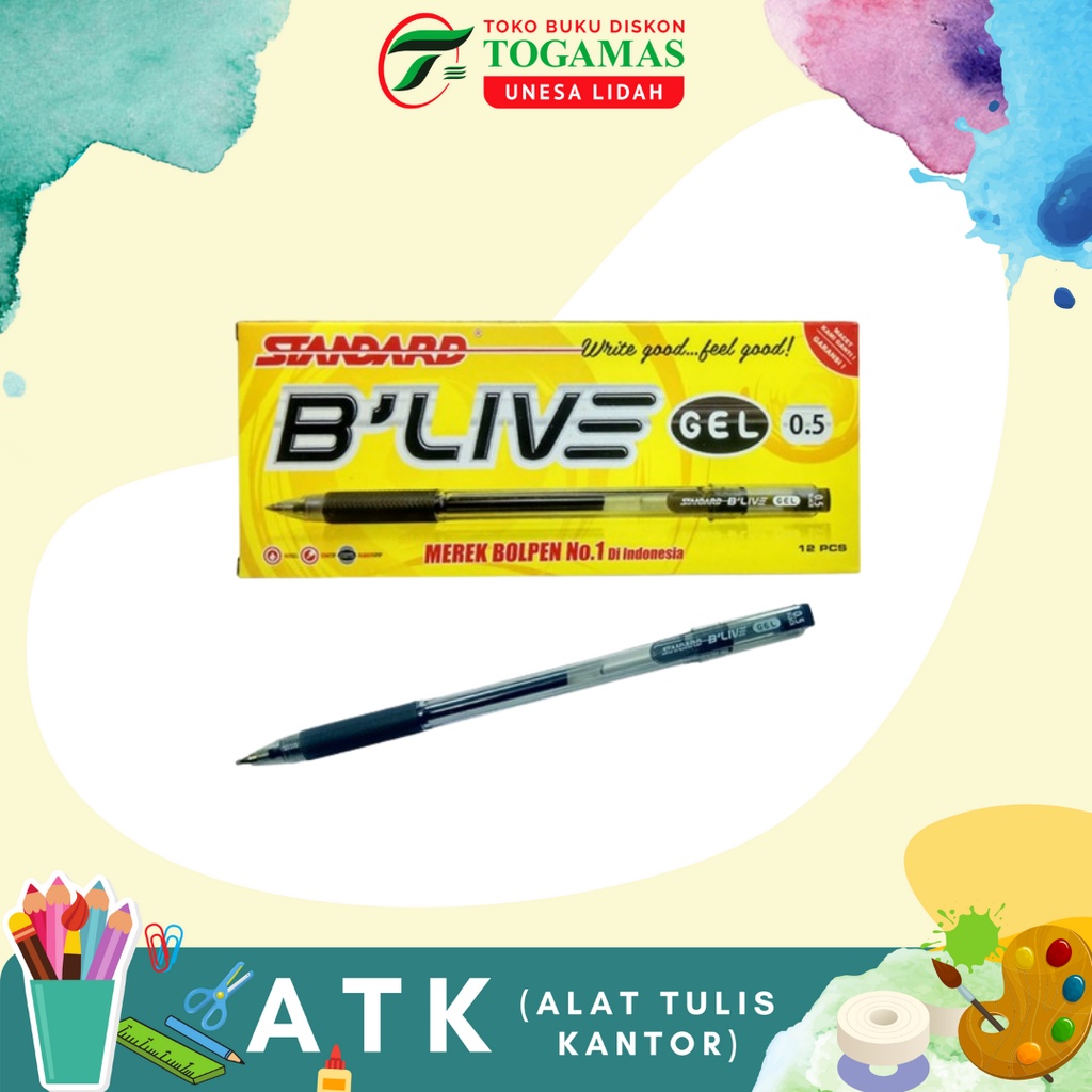 

BALLPEN ECER B'LIVE GEL 0.5 STANDARD WARNA / READY STOCK