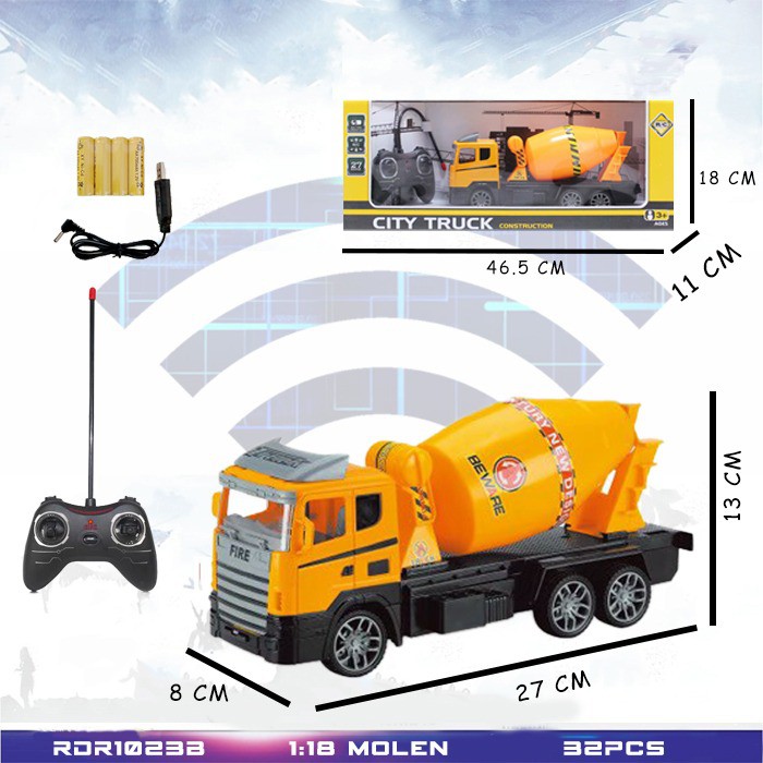 MOLEN RC Crane Molen Cement Truk Truck Mobil Mainan Anak Mobil Remote Control Radio Control