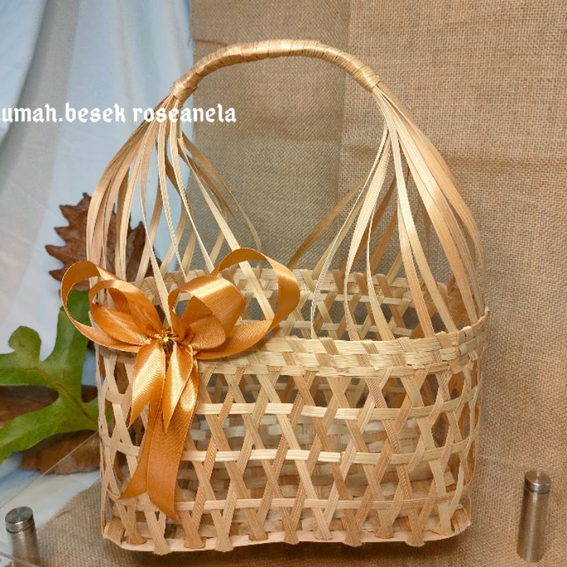 TERBARU Keranjang anyaman bambu besek bambu Tas besek Tas Hampers Cantik GROSIR