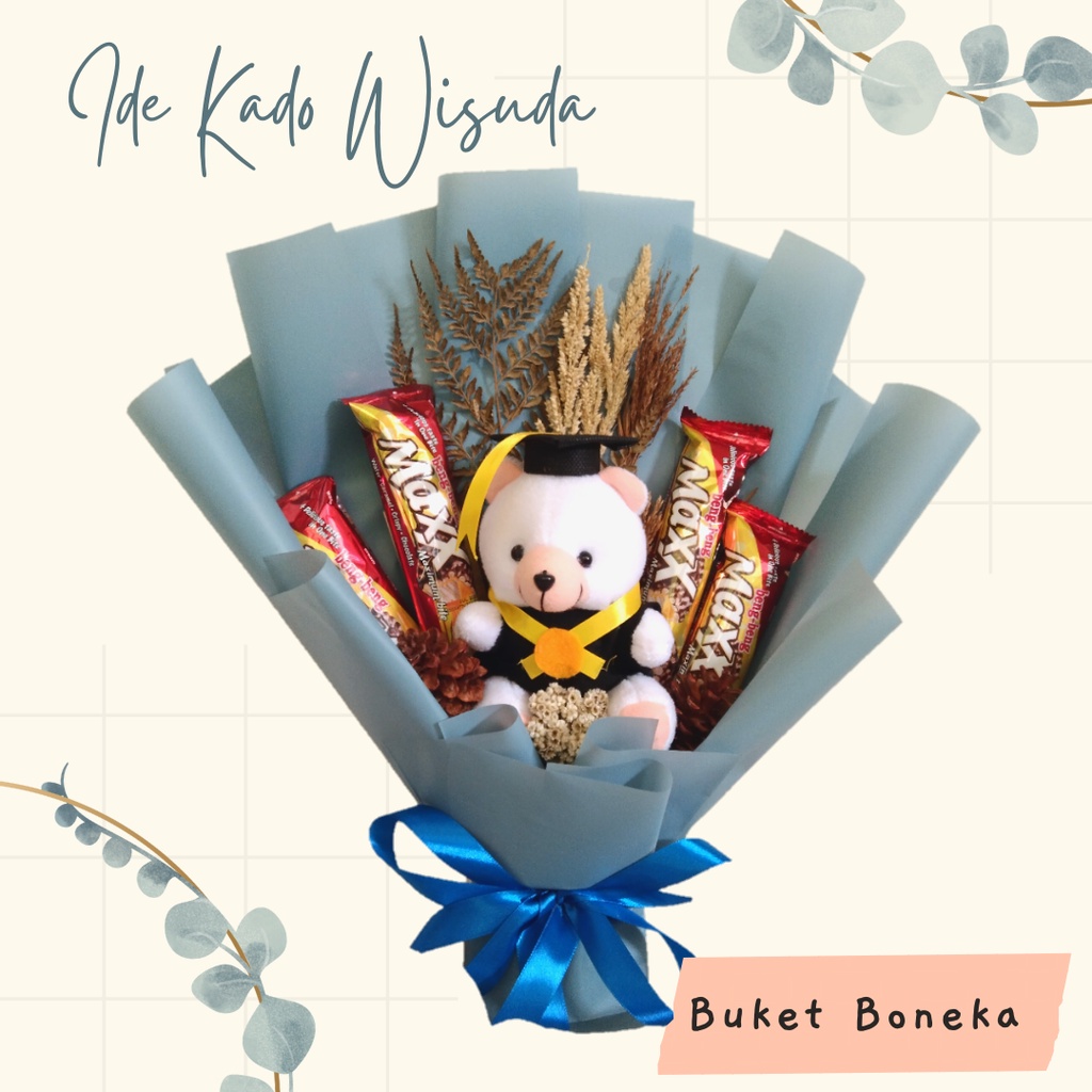 

Buket Boneka Wisuda dan Snack untuk Kado Wisuda